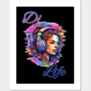 Music Quote Dj Life Music is life Posters and Art